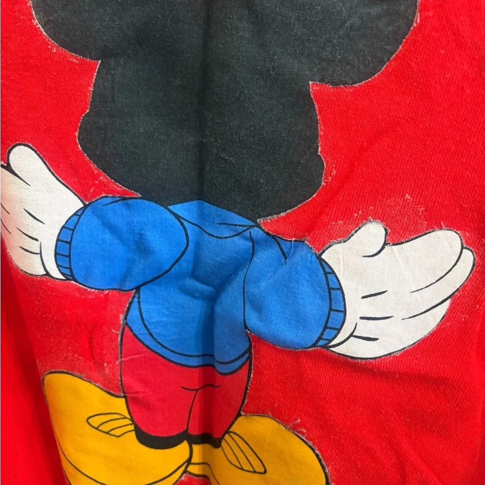 Vintage 1980s handmade iron on Disney Mickey Mouse sweatshirt L/XL collectible - Picture 5 of 6